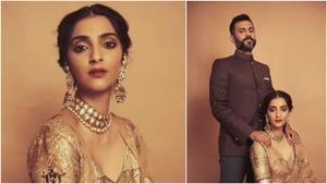 Sonam Kapoor looks stunning in her new pictures with Anand Ahuja.(Instagram) Sonam Kapoor looks stunning in her new pictures with Anand Ahuja.(Instagram)