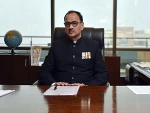 Alok Verma, reinstated conditionally by the Supreme Court on Tuesday, will take charge as the Central Bureau of Investigation (CBI) director again on Wednesday, said an official familiar with the development.(Ravi Choudhary/HT PHOTO)
