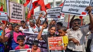 The Tamil Nadu government had moved the Supreme Court, saying that NGT had “erroneously” set aside various orders passed by the state pollution control board last year with regard to the Sterlite plant.(PTI/File Photo) The Tamil Nadu government had moved the Supreme Court, saying that NGT had “erroneously” set aside various orders passed by the state pollution control board last year with regard to the Sterlite plant.(PTI/File Photo)