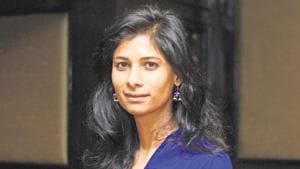 Prominent Indian-American economist Gita Gopinath has joined as the chief economist of the International Monetary Fund, becoming the first woman to occupy the top post at the global lender.(HT Photo) Prominent Indian-American economist Gita Gopinath has joined as the chief economist of the International Monetary Fund, becoming the first woman to occupy the top post at the global lender.(HT Photo)
