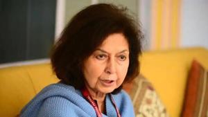 Nayantara Sahgal, 91, a recipient of the Sahitya Akademi award, had been invited by the Akhil Bharatiya Marathi Sahitya Mahamandal president Sripad Joshi as the chief guest and keynote speaker at the session, which she had accepted.(HT File) Nayantara Sahgal, 91, a recipient of the Sahitya Akademi award, had been invited by the Akhil Bharatiya Marathi Sahitya Mahamandal president Sripad Joshi as the chief guest and keynote speaker at the session, which she had accepted.(HT File)
