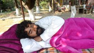 Brahmachari Atmabodhanand is on fast-unto-death in Jagjeetpur, agitating for a clean and free-flowing Ganga.(HT Photo) Brahmachari Atmabodhanand is on fast-unto-death in Jagjeetpur, agitating for a clean and free-flowing Ganga.(HT Photo)