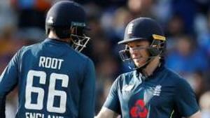 File image of England Test skipper Joe Root and ODI skipper Eoin Morgan.(Action Images via Reuters) File image of England Test skipper Joe Root and ODI skipper Eoin Morgan.(Action Images via Reuters)