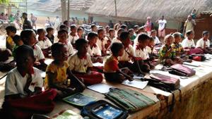 Jharkhand CM Raghubar Das has asked the HRD department officials to stop the procedure of merging more schools for time being and conduct an impact assessment of earlier merged schools.(Manoj Kumar / HT Photo) Jharkhand CM Raghubar Das has asked the HRD department officials to stop the procedure of merging more schools for time being and conduct an impact assessment of earlier merged schools.(Manoj Kumar / HT Photo)