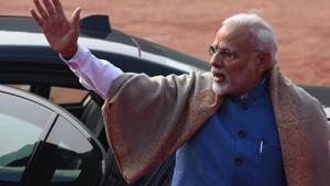 PM Narendra Modi waves at a ceremonial reception for Norway's Prime Minister Erna Solberg at the Presidential Palace in New Delhi on January 8, 2019.(AFP file photo) PM Narendra Modi waves at a ceremonial reception for Norway's Prime Minister Erna Solberg at the Presidential Palace in New Delhi on January 8, 2019.(AFP file photo)