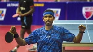 File image of Indian paddler Sharath Kamal.(PTI) File image of Indian paddler Sharath Kamal.(PTI)