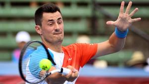 Bernard Tomic in action.(AFP) Bernard Tomic in action.(AFP)