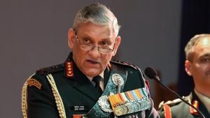 The army chief said there is no cause of concern on the western and northern fronts .(PTI) The army chief said there is no cause of concern on the western and northern fronts .(PTI)