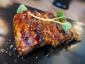 The Eel Sashimi at Seefah in Bandra is given a teriyaki glaze and seasoned with Sansho pepper to create flavours and textures that complement each other perfectly. The bar is set high at this new restaurant by Karan Bane and Seefah Ketchaiyo, the couple behind The Blue. The Eel Sashimi at Seefah in Bandra is given a teriyaki glaze and seasoned with Sansho pepper to create flavours and textures that complement each other perfectly. The bar is set high at this new restaurant by Karan Bane and Seefah Ketchaiyo, the couple behind The Blue.