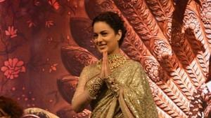 Kangana Ranaut at the music launch of her upcoming film Manikarnika: The Queen Of Jhansi.(IANS) Kangana Ranaut at the music launch of her upcoming film Manikarnika: The Queen Of Jhansi.(IANS)