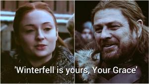 Sansa Stark said the same words as her father Ned in GOT promo. Sansa Stark said the same words as her father Ned in GOT promo.