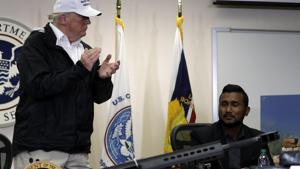 Reggie Singh, brother of Indian-origin policeman Ronil Singh killed in California, said he supported US president Donald Trump’s efforts on border security.(AP) Reggie Singh, brother of Indian-origin policeman Ronil Singh killed in California, said he supported US president Donald Trump’s efforts on border security.(AP)