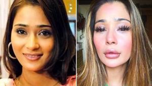 Sara Khan’s new photo (left) has led to a fair share of comment on social media. Sara Khan’s new photo (left) has led to a fair share of comment on social media.