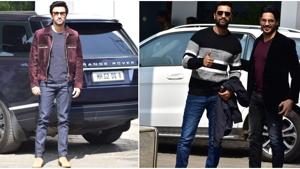 Keeping it casual with a hint of formal in their airport look prior to meeting PM Modi(Viral Bhayani) Keeping it casual with a hint of formal in their airport look prior to meeting PM Modi(Viral Bhayani)