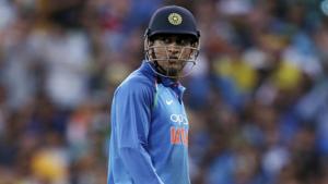 India's M.S. Dhoni walks off after losing his wicket to Australia's Jason Behrendorff during their one day international cricket match in Sydney.(AP) India's M.S. Dhoni walks off after losing his wicket to Australia's Jason Behrendorff during their one day international cricket match in Sydney.(AP)