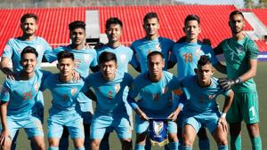 File image of players of Indian Arrows football club posing for a photo.(I-League Image) File image of players of Indian Arrows football club posing for a photo.(I-League Image)