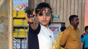 Devanshi Rana in action during Khelo India Youth Games.(Khelo India/ Twitter) Devanshi Rana in action during Khelo India Youth Games.(Khelo India/ Twitter)