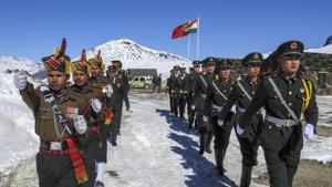 Twenty-two foot tracks measuring 750km are also in the works to support the movement of ITBP in Arunachal Pradesh.(PTI File Photo) Twenty-two foot tracks measuring 750km are also in the works to support the movement of ITBP in Arunachal Pradesh.(PTI File Photo)