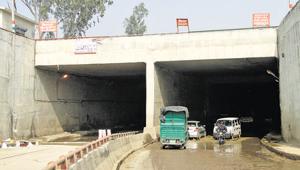 The MCD had constructed an underpass between Mundka and Rani Khera in 2013 to ease traffic on main road in west Delhi.(HT File) The MCD had constructed an underpass between Mundka and Rani Khera in 2013 to ease traffic on main road in west Delhi.(HT File)