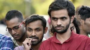 Umar Khalid (right) said that the government has once again tried to deflect attention from its failures by raking up this issue just before elections.(HT File) Umar Khalid (right) said that the government has once again tried to deflect attention from its failures by raking up this issue just before elections.(HT File)