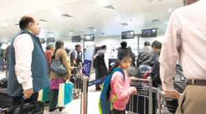India was the seventh largest aviation market with 187 million passengers -- travelling to, from and within India -- in financial year 2017-18.(HT File Photo) India was the seventh largest aviation market with 187 million passengers -- travelling to, from and within India -- in financial year 2017-18.(HT File Photo)
