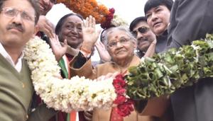 Sheila Dikshit took over as Delhi Congress chief on Wednesday.(HT Photo/Sanjeev Verma) Sheila Dikshit took over as Delhi Congress chief on Wednesday.(HT Photo/Sanjeev Verma)
