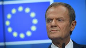 European Council President Donald Tusk holds a press conference after the European Council.(AFP) European Council President Donald Tusk holds a press conference after the European Council.(AFP)