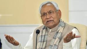 Bihar chief minister Nitish Kumar speaks to the media in Patna.(PTI) Bihar chief minister Nitish Kumar speaks to the media in Patna.(PTI)