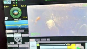 Navy divers and underwater remotely operated vehicles have come across a few skeletons during search for trapped miners in a Meghalaya mine.(Indian Navy) Navy divers and underwater remotely operated vehicles have come across a few skeletons during search for trapped miners in a Meghalaya mine.(Indian Navy)