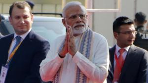 Addressing a gathering after inaugurating the 1,500 bed Sardar Vallabhbhai Patel Institute of Medical Science and Research, PM Narendra Modi said economic reservation has been given without impacting the existing social reservations.(Siddharaj Solanki / HT Photo) Addressing a gathering after inaugurating the 1,500 bed Sardar Vallabhbhai Patel Institute of Medical Science and Research, PM Narendra Modi said economic reservation has been given without impacting the existing social reservations.(Siddharaj Solanki / HT Photo)