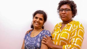 Bindu Ammini, 40, a law lecturer at Kerala’s Kannur University and Kanakadurga, 39, a civil servant, told the top court that their life and liberty was in danger and one of them was already hospitalised.(AFP) Bindu Ammini, 40, a law lecturer at Kerala’s Kannur University and Kanakadurga, 39, a civil servant, told the top court that their life and liberty was in danger and one of them was already hospitalised.(AFP)