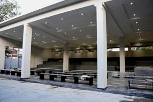 The Jawhar Baugh crematorium will have seating space for over 300 people.(Praful Gangurde/HT) The Jawhar Baugh crematorium will have seating space for over 300 people.(Praful Gangurde/HT)