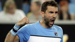 Croatia's Marin Cilic reacts after beating Spain's Fernando Verdasco.(AP) Croatia's Marin Cilic reacts after beating Spain's Fernando Verdasco.(AP)