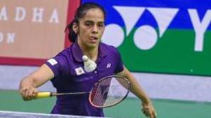 Lucknow: Saina Nehwal plays against Amolika Singh Sisodiya (unseen) at Syed Modi International Badminton Championships in Lucknow on Thursday, Nov 22, 2018. Saina won the match, 21-14, 21-09.(PTI) Lucknow: Saina Nehwal plays against Amolika Singh Sisodiya (unseen) at Syed Modi International Badminton Championships in Lucknow on Thursday, Nov 22, 2018. Saina won the match, 21-14, 21-09.(PTI)