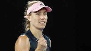 Germany's Angelique Kerber celebrates after winning the match against Australia's Kimberly Birrell.(REUTERS) Germany's Angelique Kerber celebrates after winning the match against Australia's Kimberly Birrell.(REUTERS)