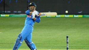 MS Dhoni bats during the Indian tour of Australia.(AFP) MS Dhoni bats during the Indian tour of Australia.(AFP)