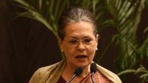UPA chairperson Sonia Gandhi Saturday wished the opposition rally all the success. (Photo by Raj K Raj/ Hindustan Times)(Raj K Raj/HT PHOTO) UPA chairperson Sonia Gandhi Saturday wished the opposition rally all the success. (Photo by Raj K Raj/ Hindustan Times)(Raj K Raj/HT PHOTO)