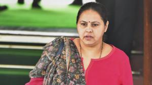Misa Bharti, elder daughter of Lalu Prasad, said she had great respect for Ram Kripal Yadav, but the respect was over after he joined BJP.(PTI/File Photo) Misa Bharti, elder daughter of Lalu Prasad, said she had great respect for Ram Kripal Yadav, but the respect was over after he joined BJP.(PTI/File Photo)
