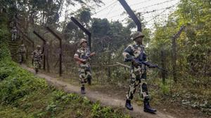 As many as 31 Rohingya were stranded between the border fence and the International Border with Bangladesh in Tripura for the last 48 hours, the Border Security Force officials said on Sunday.(PTI File Photo) As many as 31 Rohingya were stranded between the border fence and the International Border with Bangladesh in Tripura for the last 48 hours, the Border Security Force officials said on Sunday.(PTI File Photo)