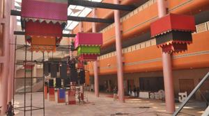 Varanasi: Preparations are seen for the upcoming Pravasi Bharatiya Divas, at Deendayal Hastkala Sankul, in Varanasi, Uttar Pradesh, India, on Monday, January 14, 2019. The festival will be held from 21-23 January. (Photo by Rajesh Kumar / Hindustan Times)(HT Photo) Varanasi: Preparations are seen for the upcoming Pravasi Bharatiya Divas, at Deendayal Hastkala Sankul, in Varanasi, Uttar Pradesh, India, on Monday, January 14, 2019. The festival will be held from 21-23 January. (Photo by Rajesh Kumar / Hindustan Times)(HT Photo)