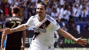 File image of LA Galaxy footballer Zlatan Ibrahimovic.(AP) File image of LA Galaxy footballer Zlatan Ibrahimovic.(AP)