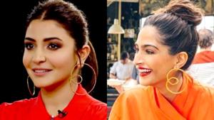 Anushka Sharma and Sonam Kapoor’s hoops are minimal in form, yet maximal in impact. (Instagram) Anushka Sharma and Sonam Kapoor’s hoops are minimal in form, yet maximal in impact. (Instagram)