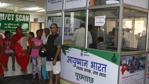 The Union government will fund the entire treatment for beneficiaries of Ayushman Bharat-Pradhan Mantri Jan Arogya Yojana (AB-PMJAY) even if their states have pulled out of scheme for some reason.(Yogendra Kumar/HT PHOTO) The Union government will fund the entire treatment for beneficiaries of Ayushman Bharat-Pradhan Mantri Jan Arogya Yojana (AB-PMJAY) even if their states have pulled out of scheme for some reason.(Yogendra Kumar/HT PHOTO)