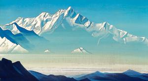 'Mount of Five Treasures (Two Worlds)', 1933. Found in the collection of the Nicholas Roerich Museum, New York.(Heritage Images/Getty Images) 'Mount of Five Treasures (Two Worlds)', 1933. Found in the collection of the Nicholas Roerich Museum, New York.(Heritage Images/Getty Images)