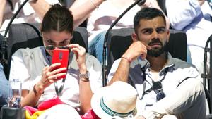 The loudest reception at the Auckland airport was reserved for Team India skipper Virat Kohli and his wife Anushka Sharma.(AFP) The loudest reception at the Auckland airport was reserved for Team India skipper Virat Kohli and his wife Anushka Sharma.(AFP)