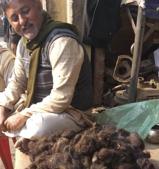 A trader who purchases human hair from small hawkers in a UP district.(HT) A trader who purchases human hair from small hawkers in a UP district.(HT)