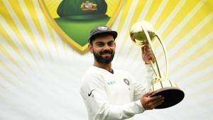 FILE PHOTO: India's captain Virat Kohli lifts the Border-Gavaskar Trophy as they celebrate a 2-1 series victory over Australia(REUTERS) FILE PHOTO: India's captain Virat Kohli lifts the Border-Gavaskar Trophy as they celebrate a 2-1 series victory over Australia(REUTERS)