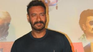 Actor Ajay Devgn at the trailer launch of upcoming film Total Dhamaal in Mumbai.(IANS) Actor Ajay Devgn at the trailer launch of upcoming film Total Dhamaal in Mumbai.(IANS)