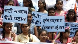 The Centre will celebrate the “National Girl Child Day” on Thursday, which also coincides with the fourth anniversary of the “Beti Bachao Beti Padhao” scheme.(HT File Photo) The Centre will celebrate the “National Girl Child Day” on Thursday, which also coincides with the fourth anniversary of the “Beti Bachao Beti Padhao” scheme.(HT File Photo)