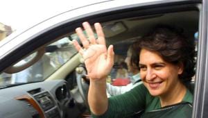 File photo of Priyanka Gandhi Vadra waving to supporters of the Congress party after election at Amethi.(Reuters) File photo of Priyanka Gandhi Vadra waving to supporters of the Congress party after election at Amethi.(Reuters)